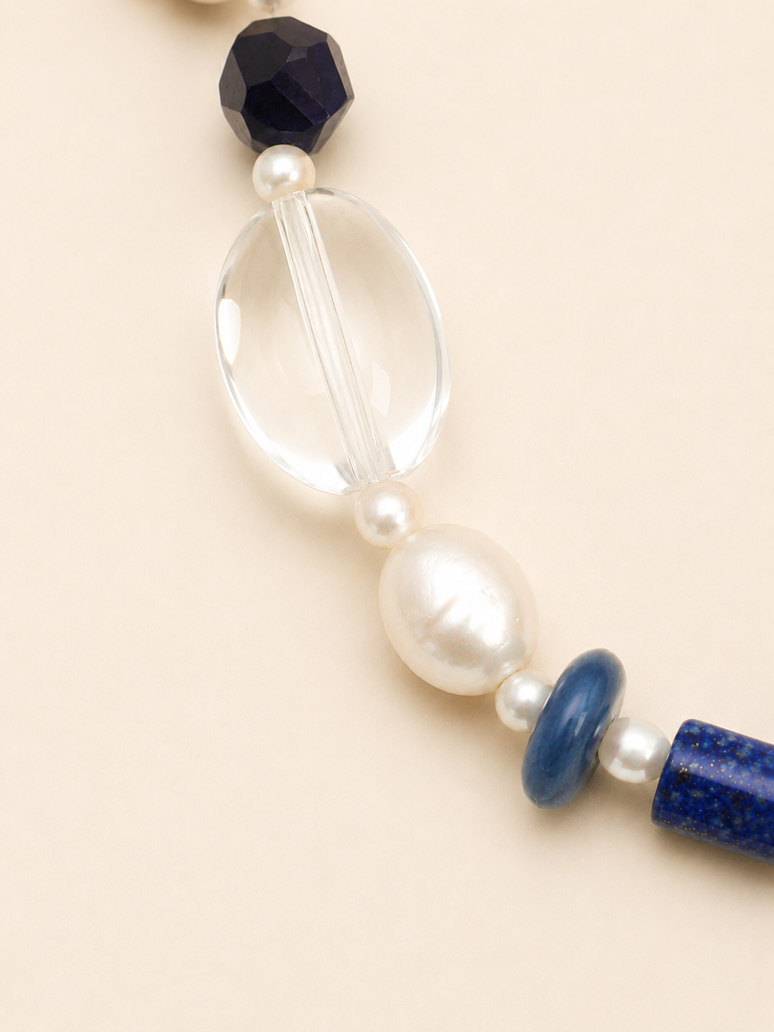 Lapis Lazuli, Green Quartz & Clear Quartz Bracelet | KAZE